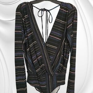 BCBG Long Sleeve Bodysuit Sz Medium